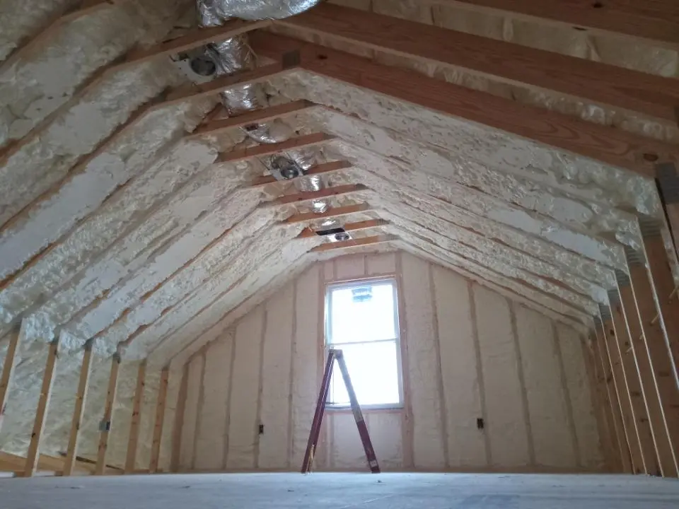 Spray foam roofing application for Crawl Space Insulation project in North Bend